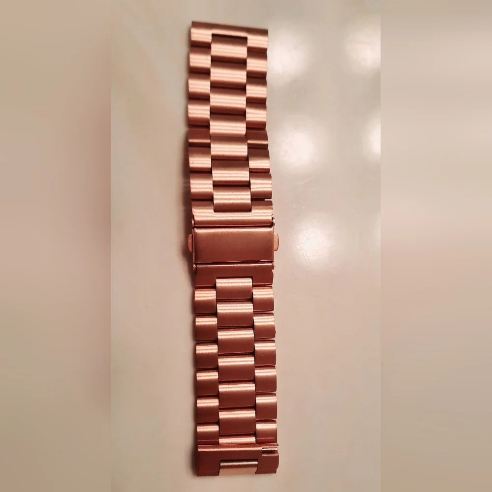 Rose Gold Premium Stainless Steel Smartwatch Band - Picture 12 of 15